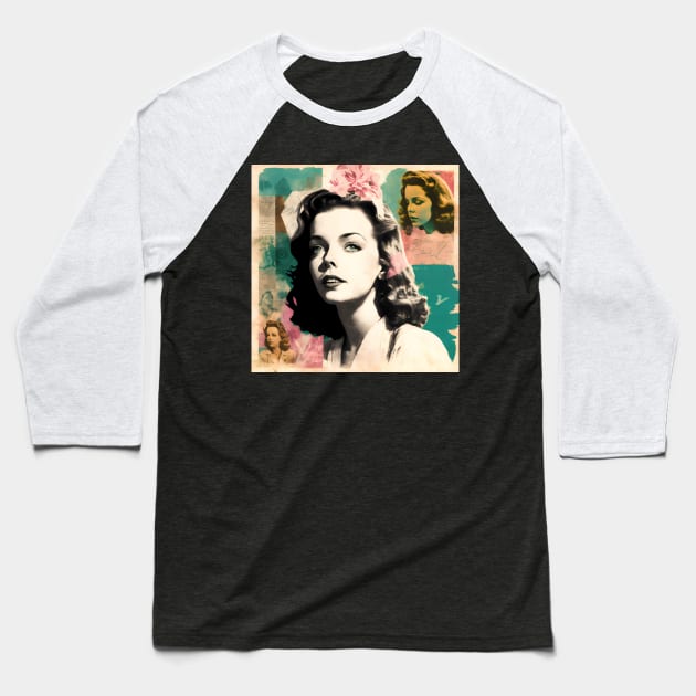 Ida Lupino #14 Baseball T-Shirt by MonoMagic